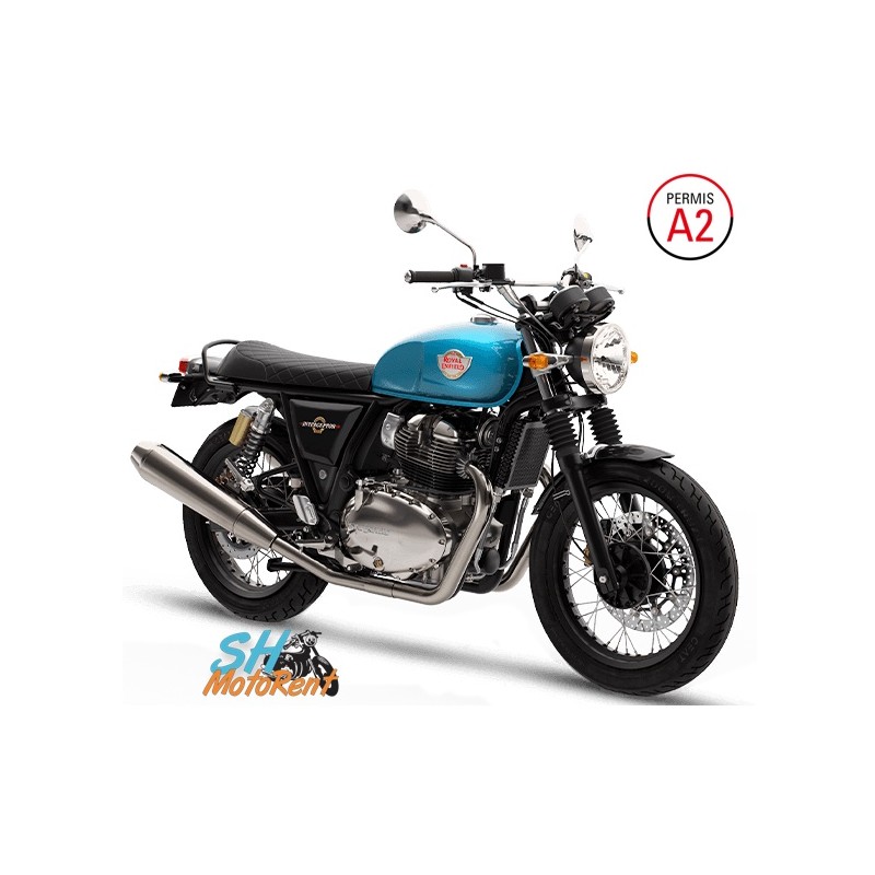 Rental of Royal Enfield Interceptor 650 in Nîmes, Arles, and Avignon. For A2 licence.