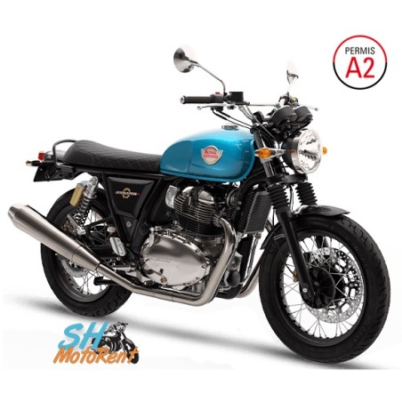 Rental of Royal Enfield Interceptor 650 in Nîmes, Arles, and Avignon. For A2 licence.