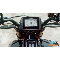 Tableau de bord TFT pour notre Indian FTR1200S. Cette moto est en location dans notre agence de location du Gard