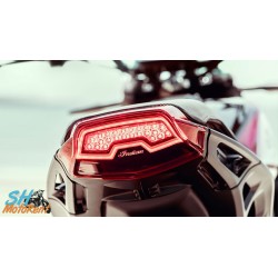 Very stylish rear light on the Indian FTR1200S. It's LED for more visibility