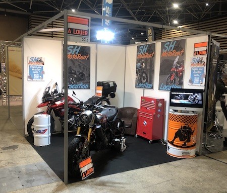 A great success for our motorcycle rental agency at the Lyon two-wheeler show